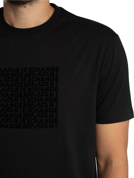 T-shirt Armani vestibilità regular in jersey di cotone Uomo - Nero