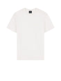 T-shirt Armani a taglio slim in jersey di cotone stretch Uomo - Bianco