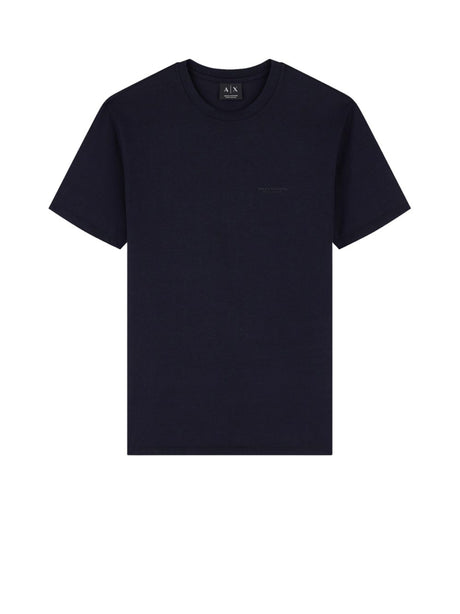 T-shirt Armani a taglio slim in jersey di cotone stretch Uomo - Navy