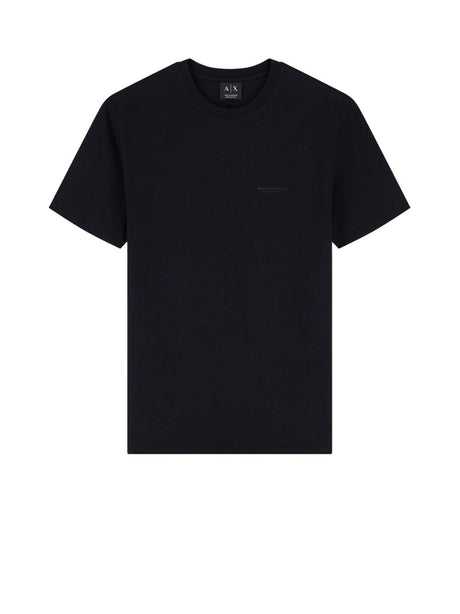 T-shirt Armani a taglio slim in jersey di cotone stretch Uomo - Nero