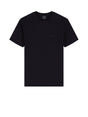 T-shirt Armani a taglio slim in jersey di cotone stretch Uomo - Nero