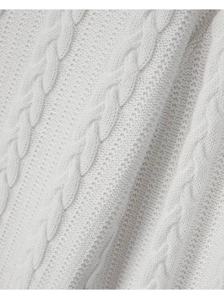 Pullover Armani girocollo a trecce Uomo - Bianco
