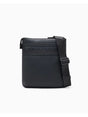 Borsa Tracolla Armani piatta in similpelle con logo in rilievo Uomo - Nero