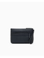Borsa Pochette Armani in tessuto spalmato minimalista Uomo - Nero