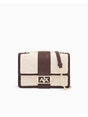 Borsa Armani messenger effetto pelliccia con catena Donna - Marrone