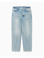 Jeans Armani a vita alta in denim con vestibilità carrot Icon Donna - Denim