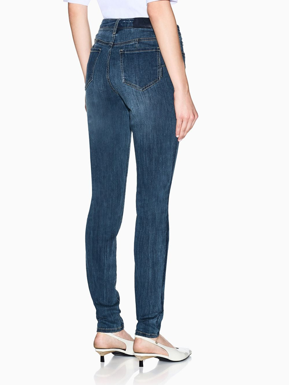 Jeans Armani super skinny lift-up in denim stretch Essential Donna - Denim