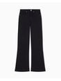 Jeans Armani cinque tasche flare a vita alta in cotone stretch Donna - Nero