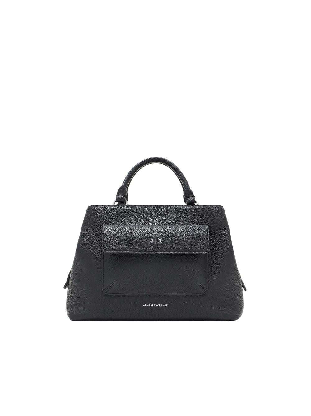 Borsa Armani a mano con tasca frontale a patta e chiusura con zip Donna - Nero