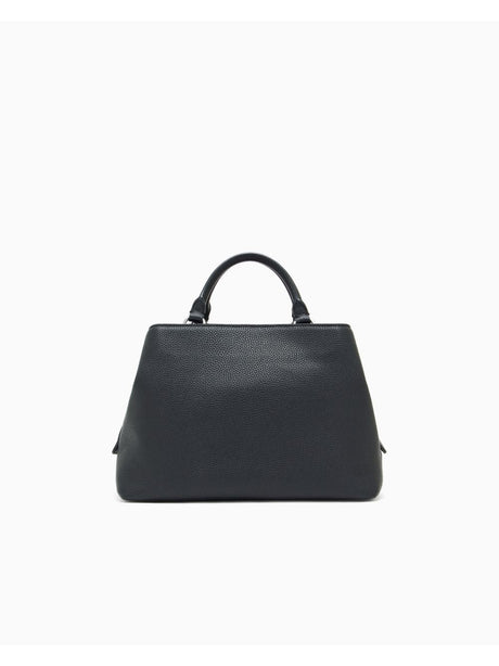 Borsa Armani a mano con tasca frontale a patta e chiusura con zip Donna - Nero Armani  Angolo dello Sport