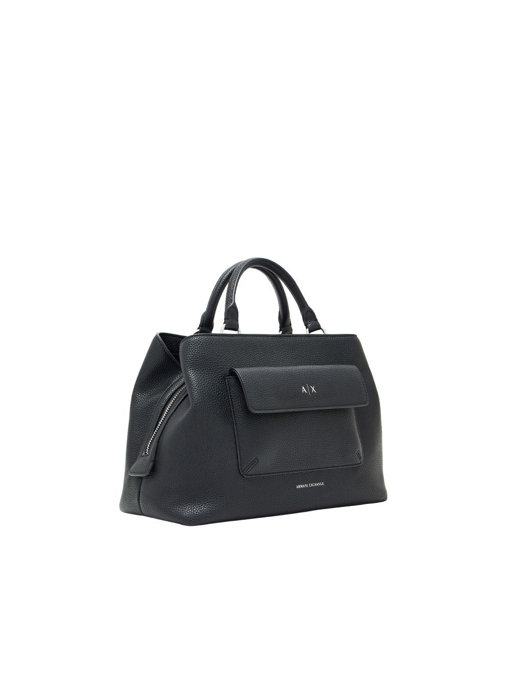 Borsa Armani a mano con tasca frontale a patta e chiusura con zip Donna - Nero