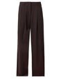 Pantalone Armani over in crepe riciclato con cintura Donna - Marrone