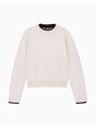 Pullover Armani regolare in maglia misto viscosa lana e cashmere Donna - Bianco