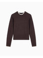 Pullover Armani regolare in maglia misto viscosa lana e cashmere Donna - Marrone