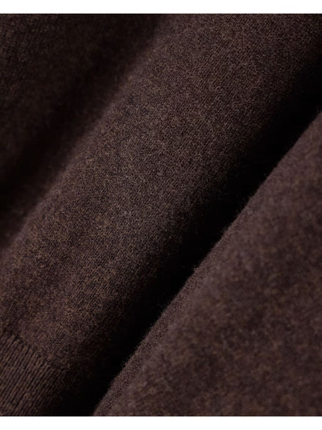 Pullover Armani regolare in maglia misto viscosa lana e cashmere Donna - Marrone