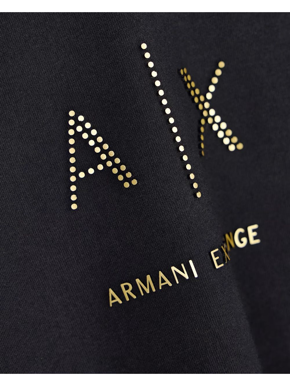 T-shirt Armani vestibilità regolare in jersey cotone organico Donna - Nero