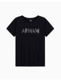 T-shirt Armani over in jersey di cotone Donna - Nero