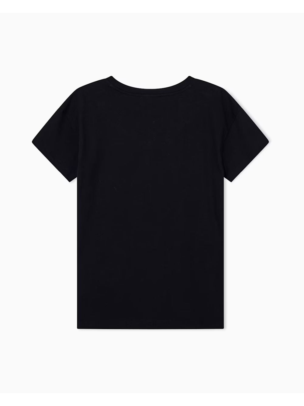 T-shirt Armani over in jersey di cotone Donna - Nero