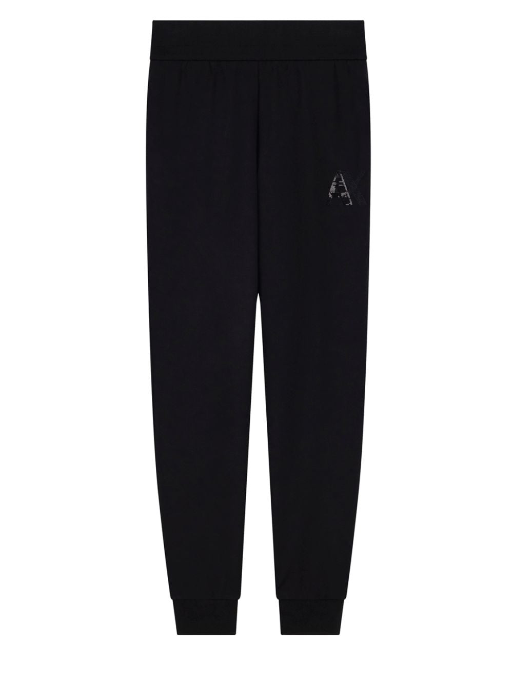 Pantalone Armani regular fit in tessuto scuba di viscosa Donna - Nero