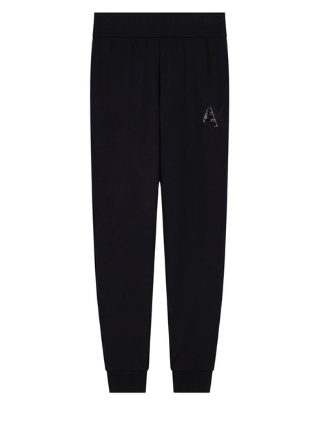Pantalone Armani regular fit in tessuto scuba di viscosa Donna - Nero