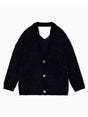 Cardigan Armani Up For Party in maglia con scollo a v e bottoni Donna - Nero