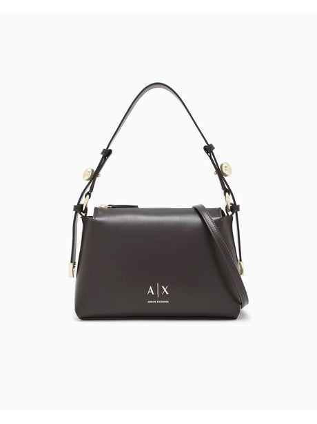 Borsa Armani con tracolla regolabile e logo Donna - Marrone
