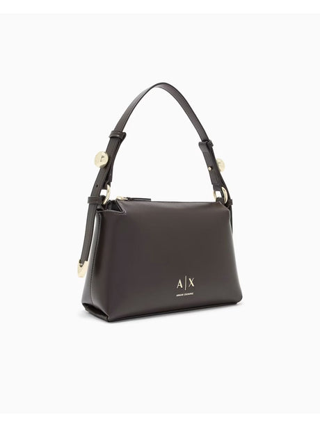 Borsa Armani con tracolla regolabile e logo Donna - Marrone