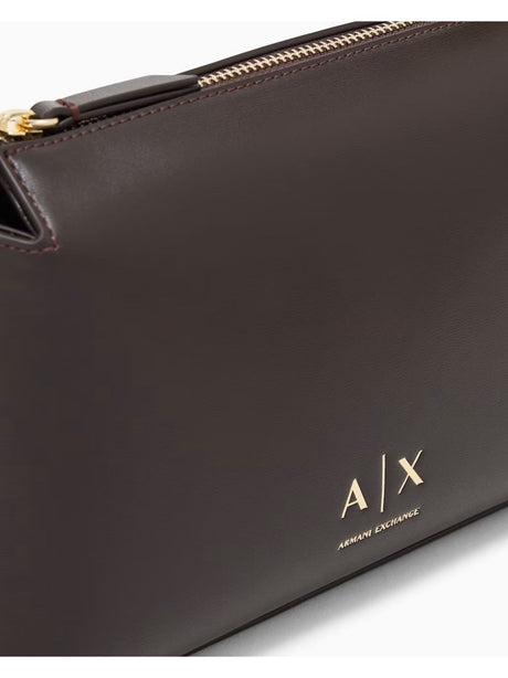 Borsa Armani con tracolla regolabile e logo Donna - Marrone