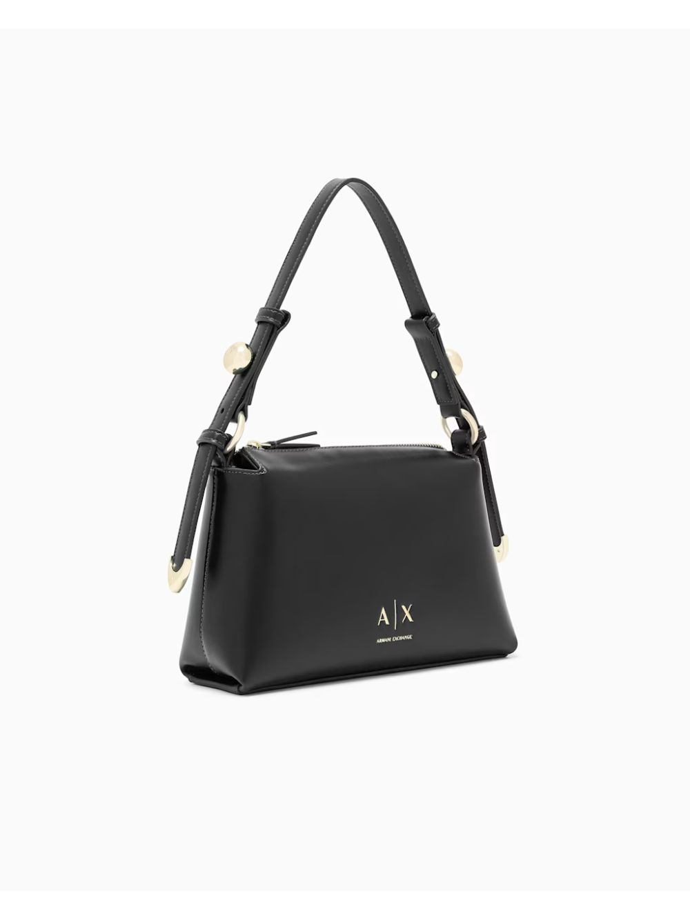 Borsa Armani con tracolla regolabile e logo Donna - Nero