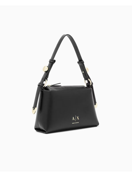 Borsa Armani con tracolla regolabile e logo Donna - Nero
