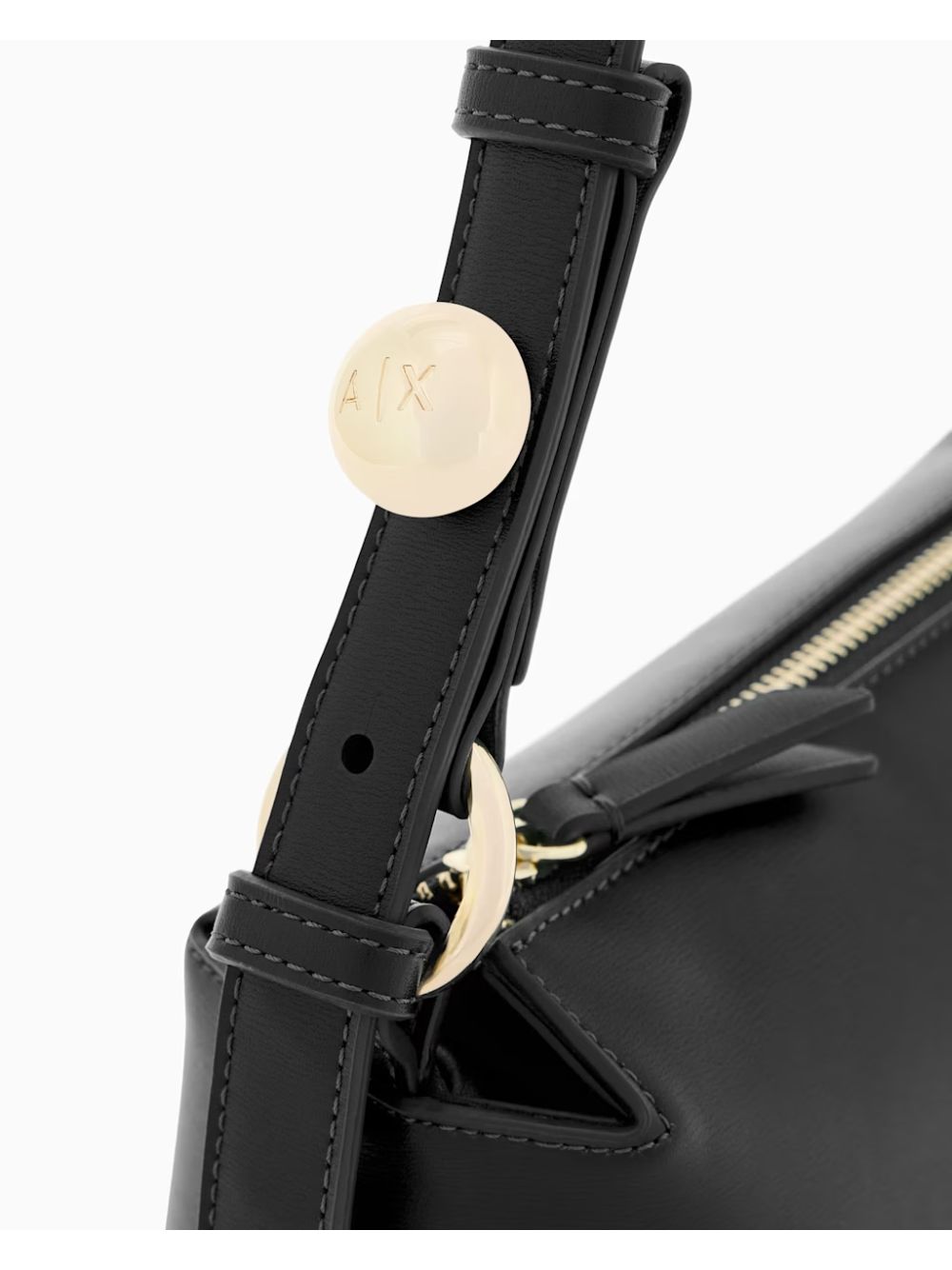 Borsa Armani con tracolla regolabile e logo Donna - Nero