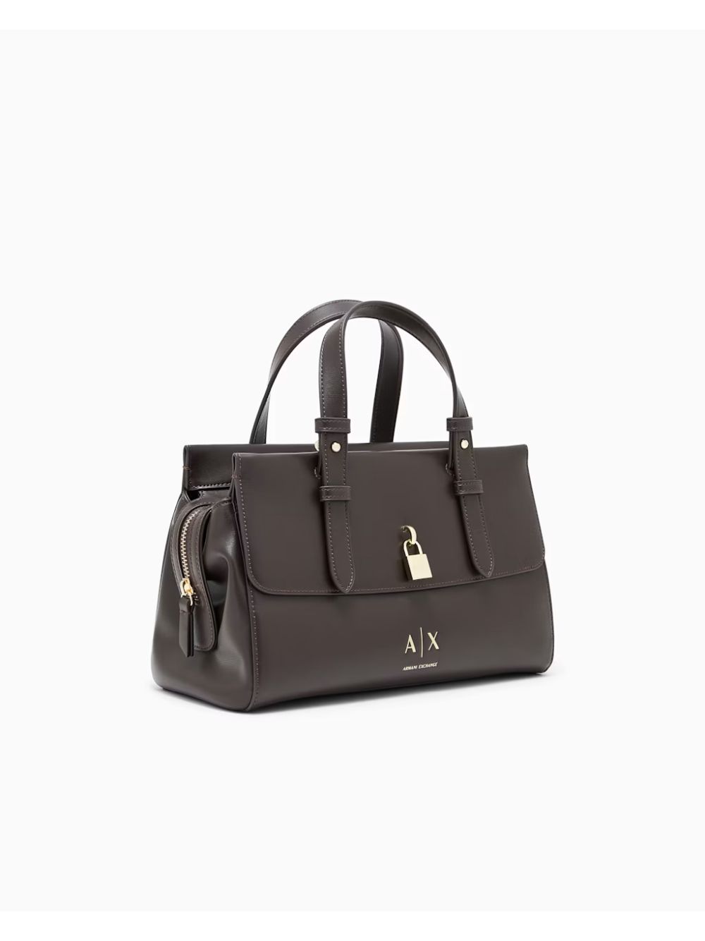 Borsa Armani con doppi manici e logo Donna - Marrone