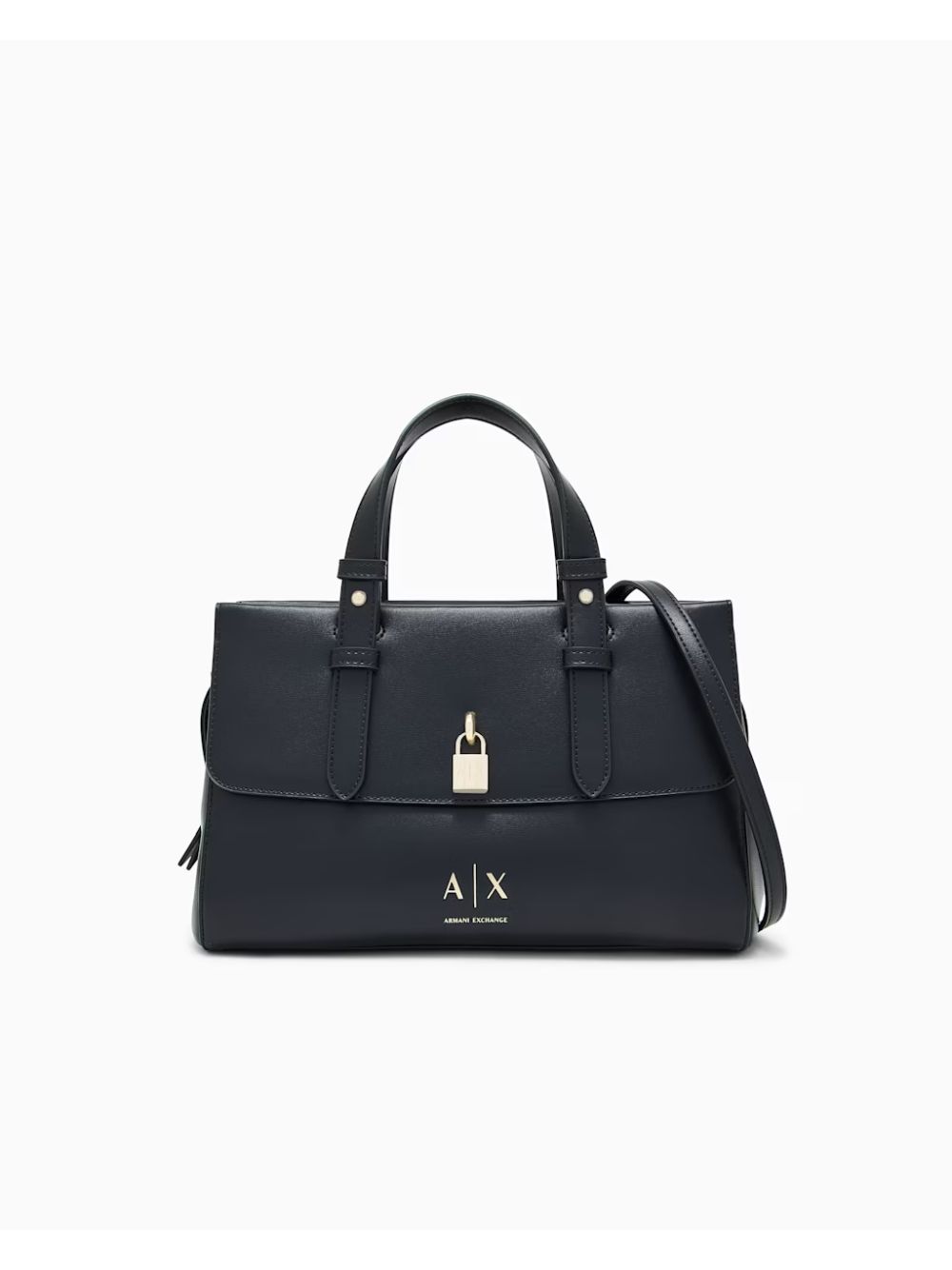 Borsa Armani con doppi manici e logo Donna - Nero