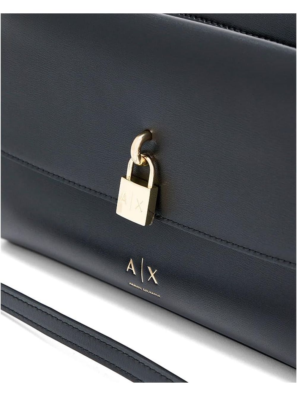 Borsa Tracolla Armani con patta e chiusura in metallo Donna - Nero