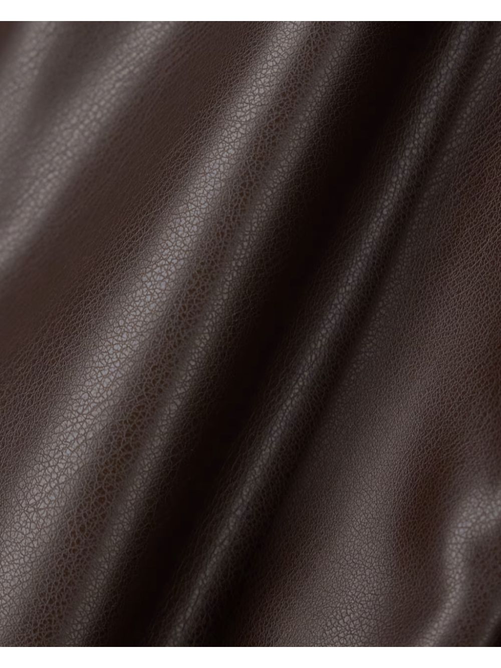 Giubbotto Armani in similpelle con zip e bordi a costine Donna - Marrone