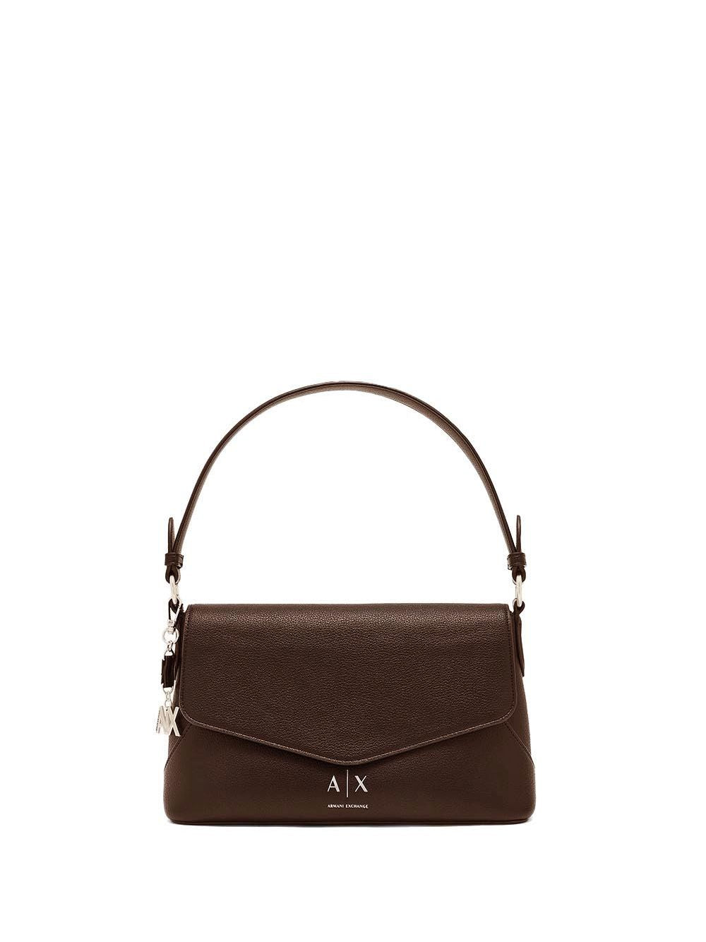 Borsa Armani Isabel con manico e chiusura a patta Donna - Marrone