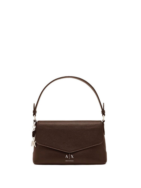 Borsa Armani Isabel con manico e chiusura a patta Donna - Marrone
