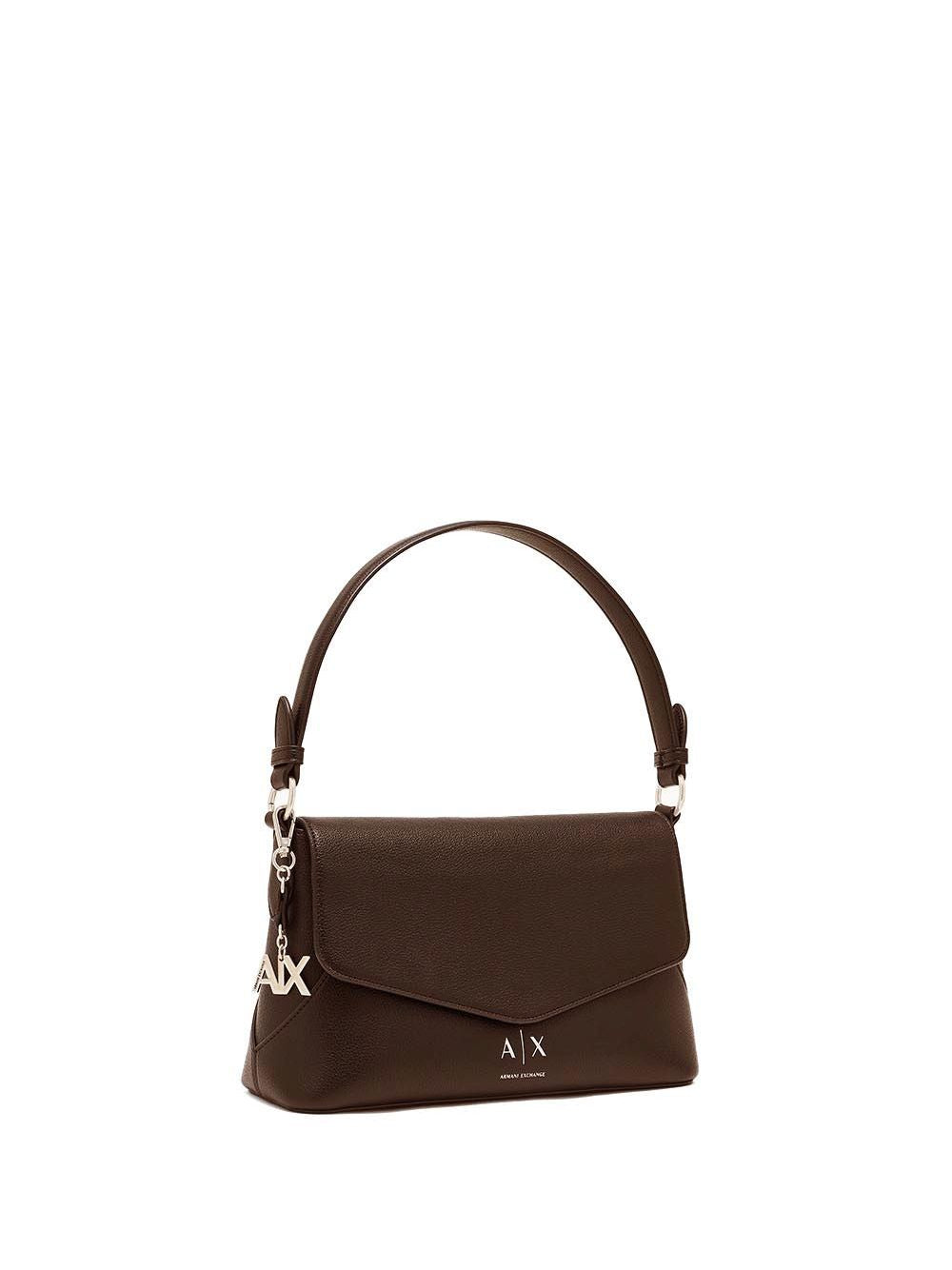 Borsa Armani Isabel con manico e chiusura a patta Donna - Marrone