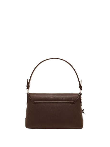 Borsa Armani Isabel con manico e chiusura a patta Donna - Marrone