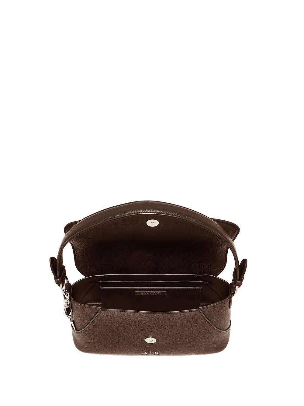 Borsa Armani Isabel con manico e chiusura a patta Donna - Marrone