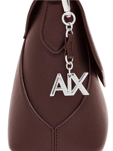 Borsa Armani Isabel con manico e chiusura a patta Donna - Marrone