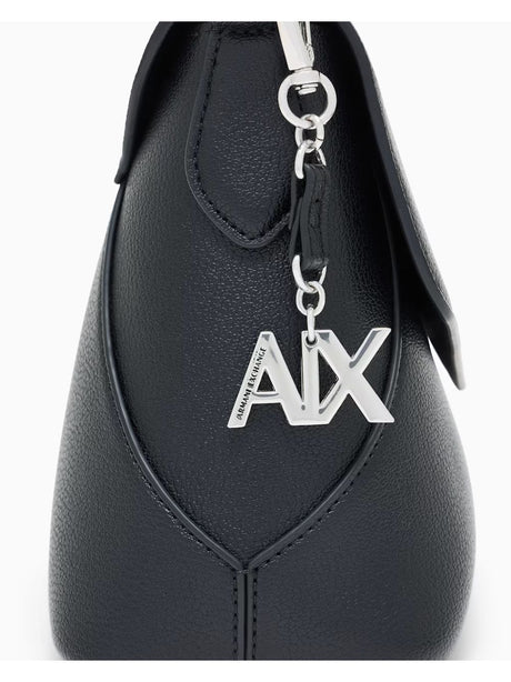 Borsa Armani Isabel con manico e chiusura a patta Donna - Nero