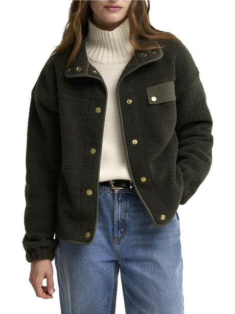 Pile Barbour mabel fleece Donna - Oliva