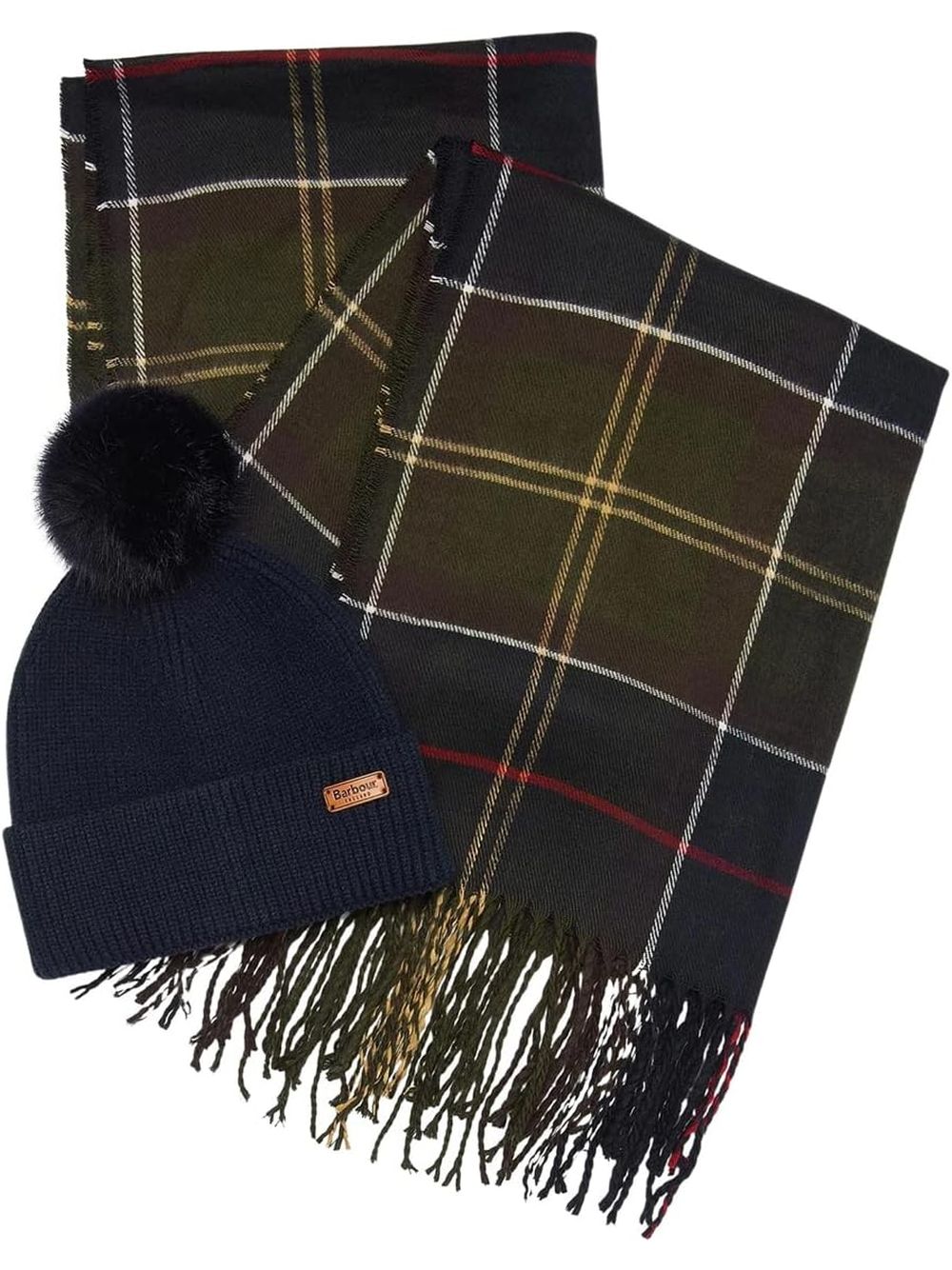 Set Barbour dover beanie & hales scarf Donna - Multicolore
