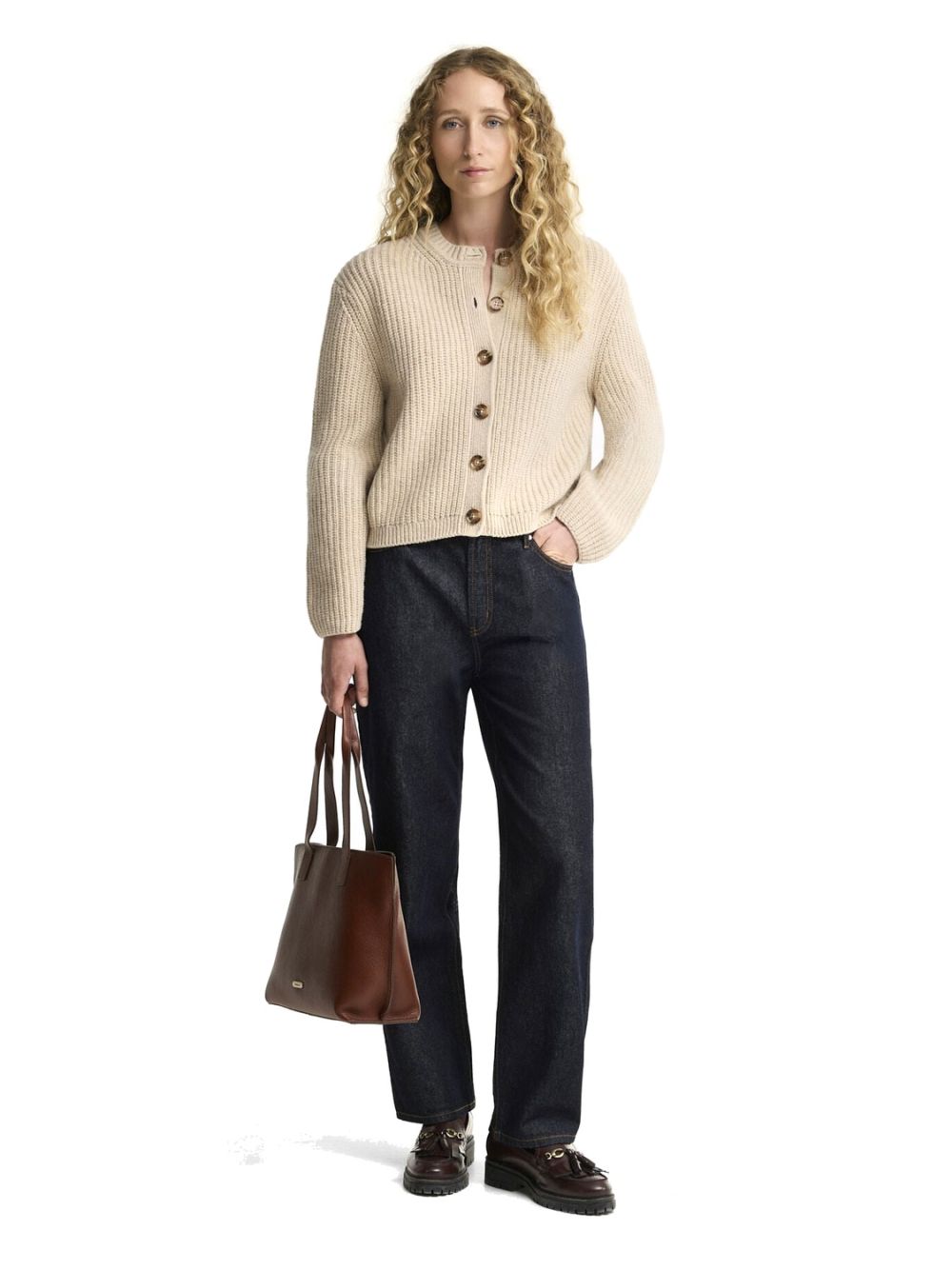 Pullover Barbour adalyn knitted Donna - Bianco