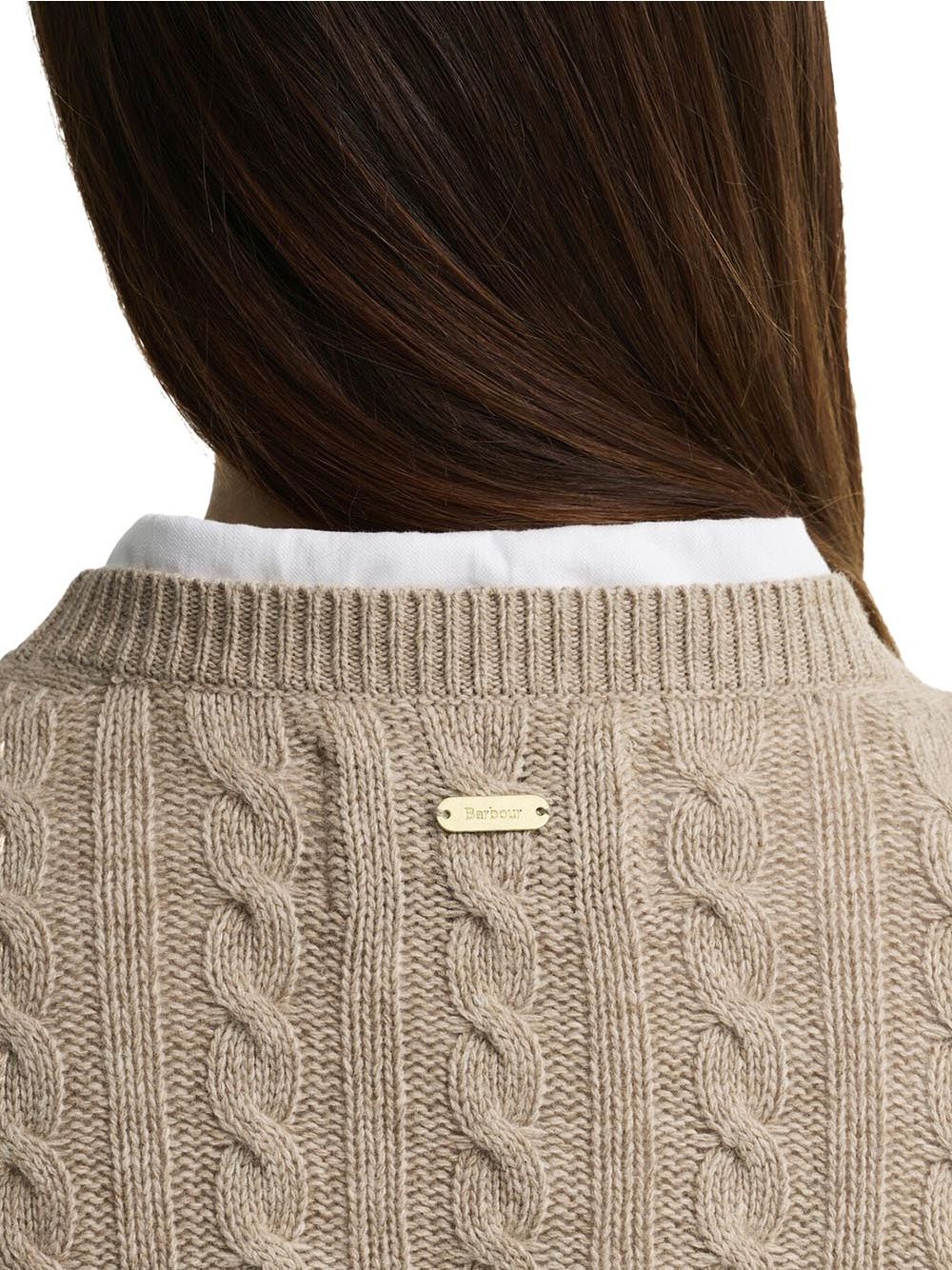 Pullover Barbour ashdown knitted Donna - Giallo
