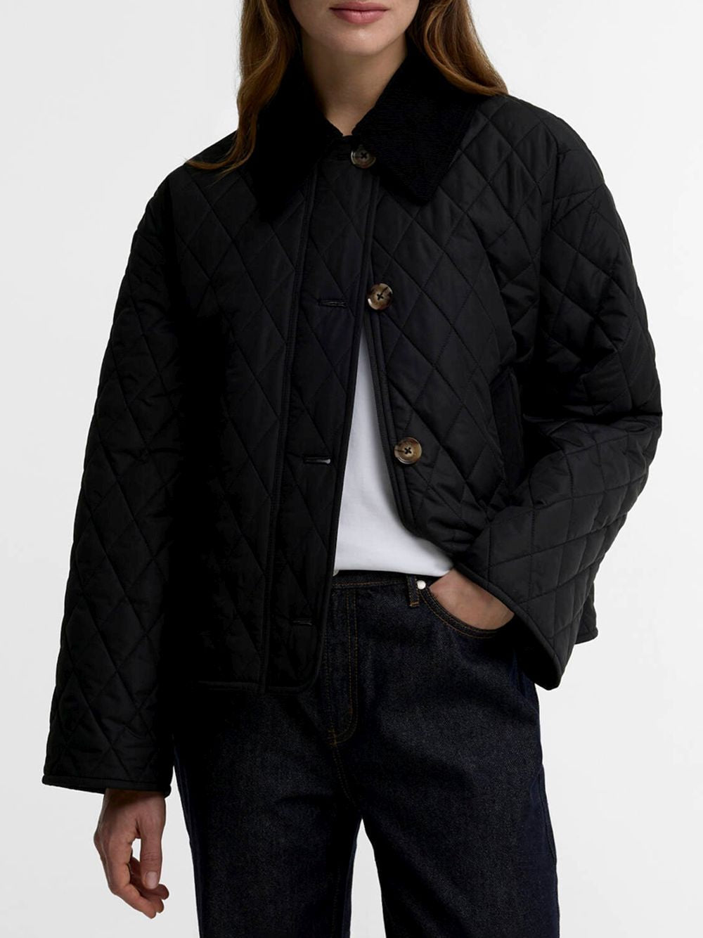 Giubbotto Barbour moira quilted Donna - Nero Barbour  Angolo dello Sport