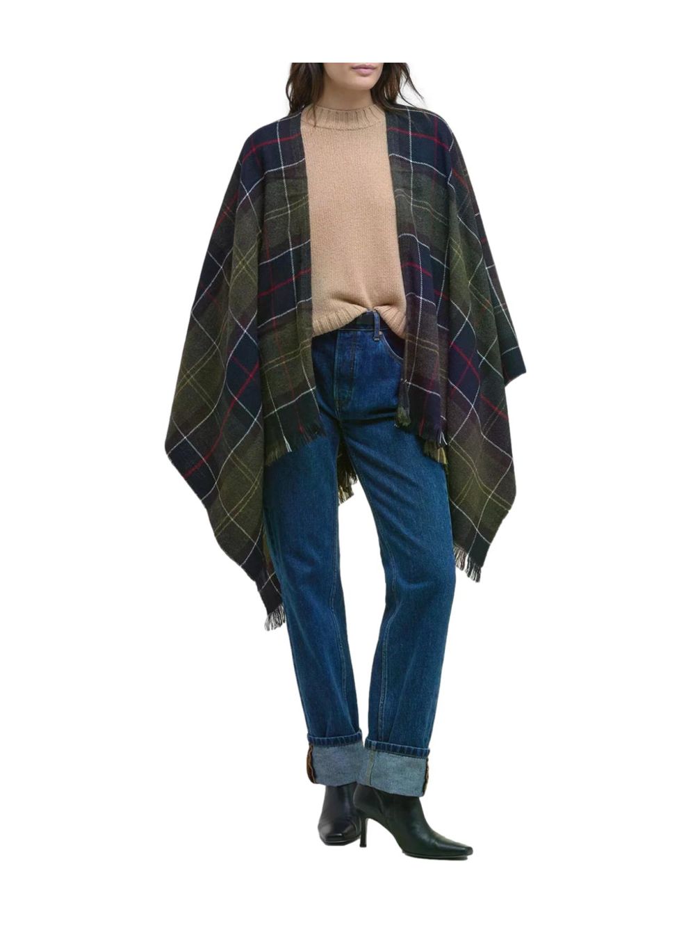 Poncho Barbour staffin tartan Donna - Multicolore