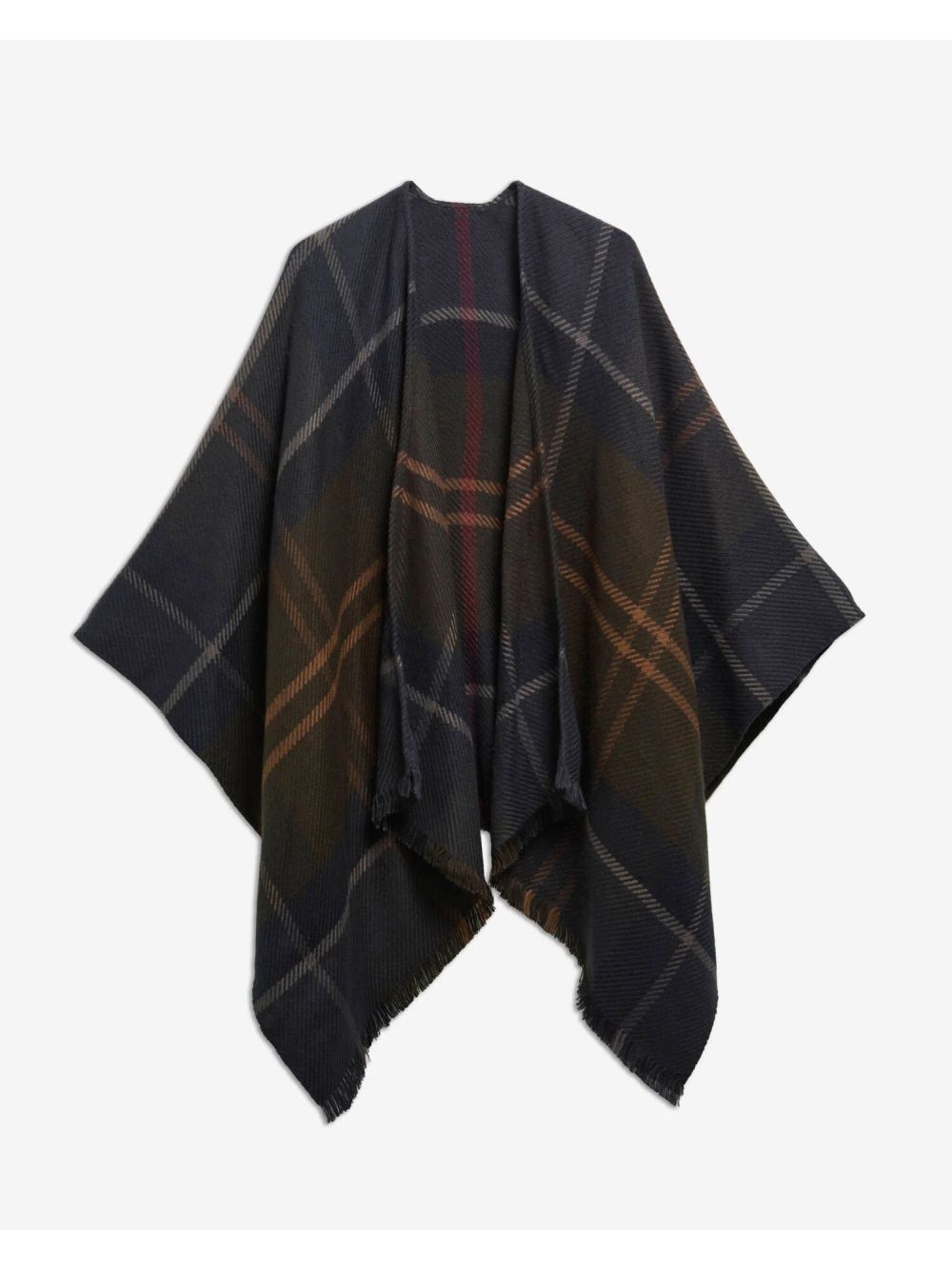 Poncho Barbour blair tartan Donna - Grigio