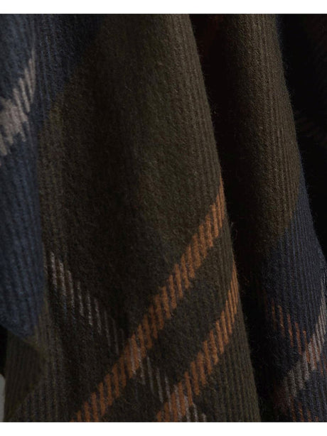 Poncho Barbour blair tartan Donna - Grigio